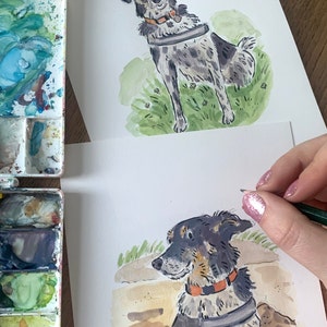 Simple Hand-Painted Personalised Pet Portrait image 4