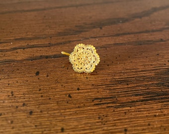 18k Gold Indian Nose Pin
