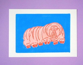 Tardigrade Giclee Print - Water Bear Art Print
