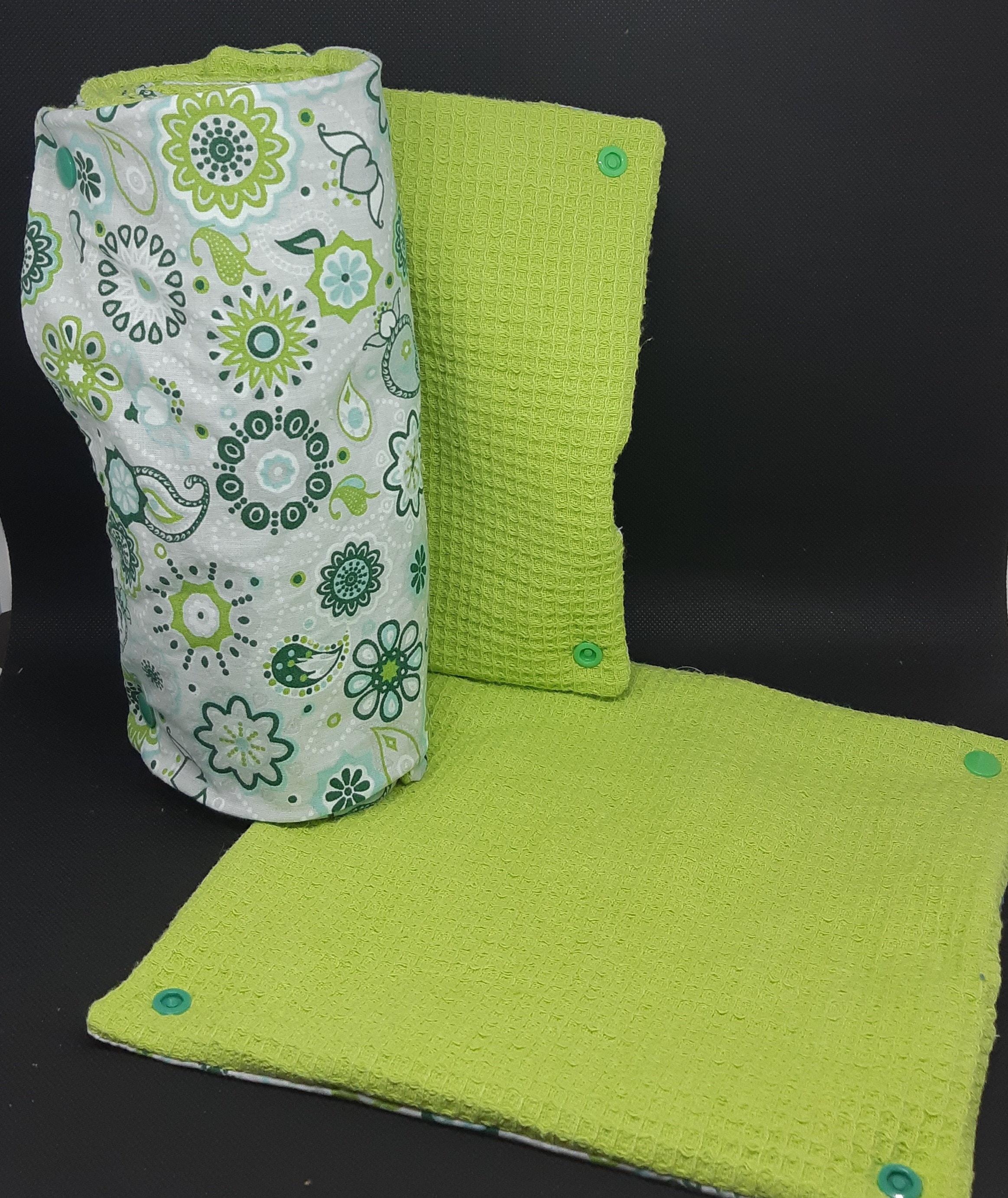 Essuie-Tout Lavable Mandala Vert