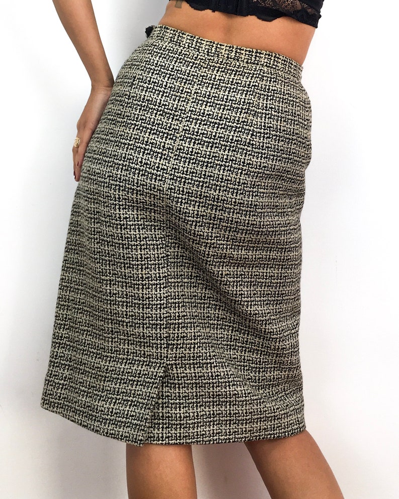 Vintage 70s Grey Tweed Pencil Skirt. Below-the-knee Length. - Etsy