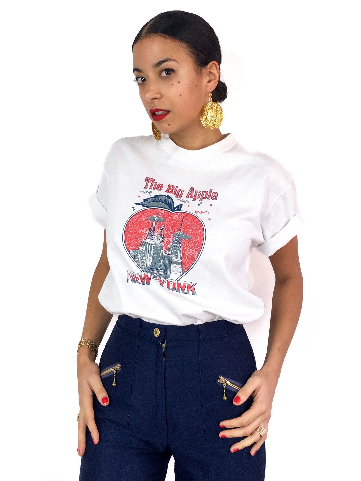 Tシャツ・カットソー COLUMBIA / NEW YORK CITY THE BIG APPLE T-SHIRT GREEN COLUMBIA / NEW YORK CITY THE BIG APPLE T-SHIRT WHITE