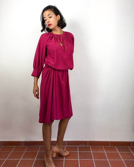 fuschia pink dress