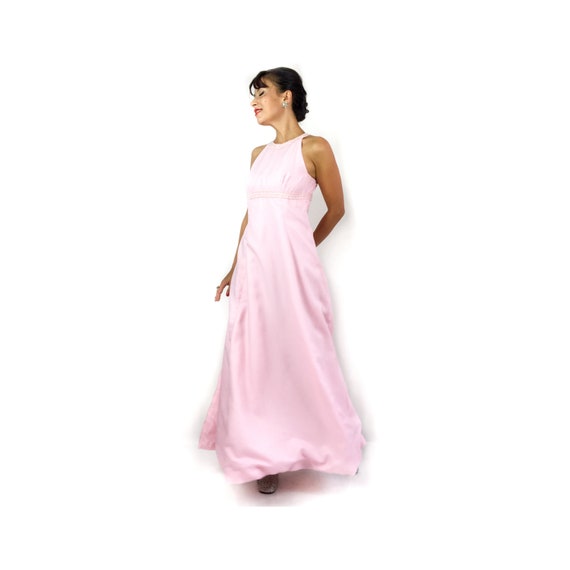 70s vintage prom dress. A beautiful bubblegum pink