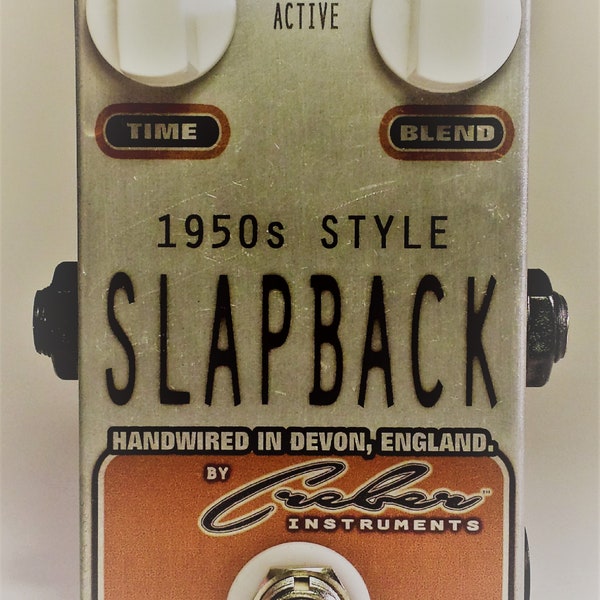 1950s Slapback Echo Delay Doubler Short Reverb Ambience Deep Analog Style Guitar Instrument 9v Effect Pedal UK Original Design Free Shipping
