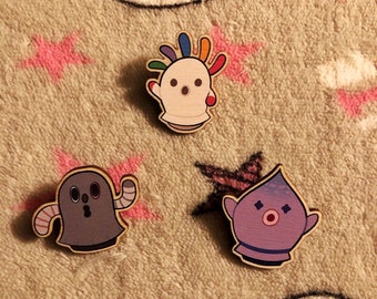 Gyroid 35mm wood pins