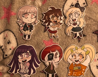 Danganronpa 2 Girls 3” Stickers