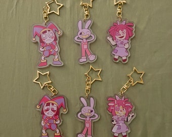 Digital Circus 2.5" double-sided charms