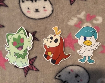 Gen 9 starters 3” stickers