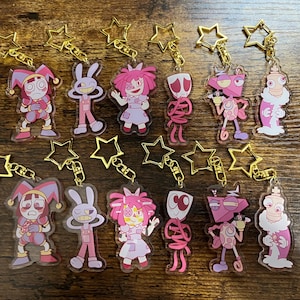 Digital Circus 2.5" double-sided charms