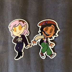 The Owl House Luz & Amity 3 inch stickers