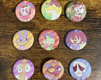 The Amazing Digital Circus 1.25” Button Badges