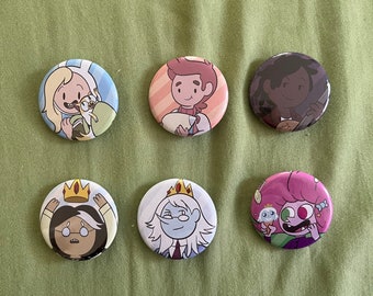 Adventure Friends 32mm button badges