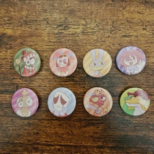 The Amazing Digital Circus 1.25” Button Badges