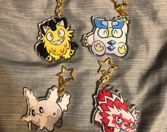 Shiny Galarian forms 2.5” double sided holographic charms