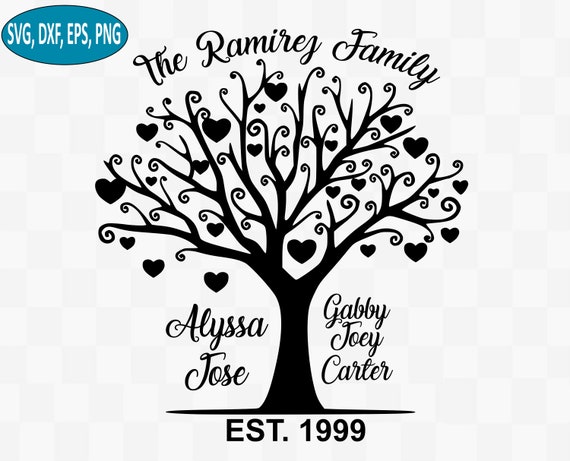 Download Family Tree SVG Established sign svg family tree template ...