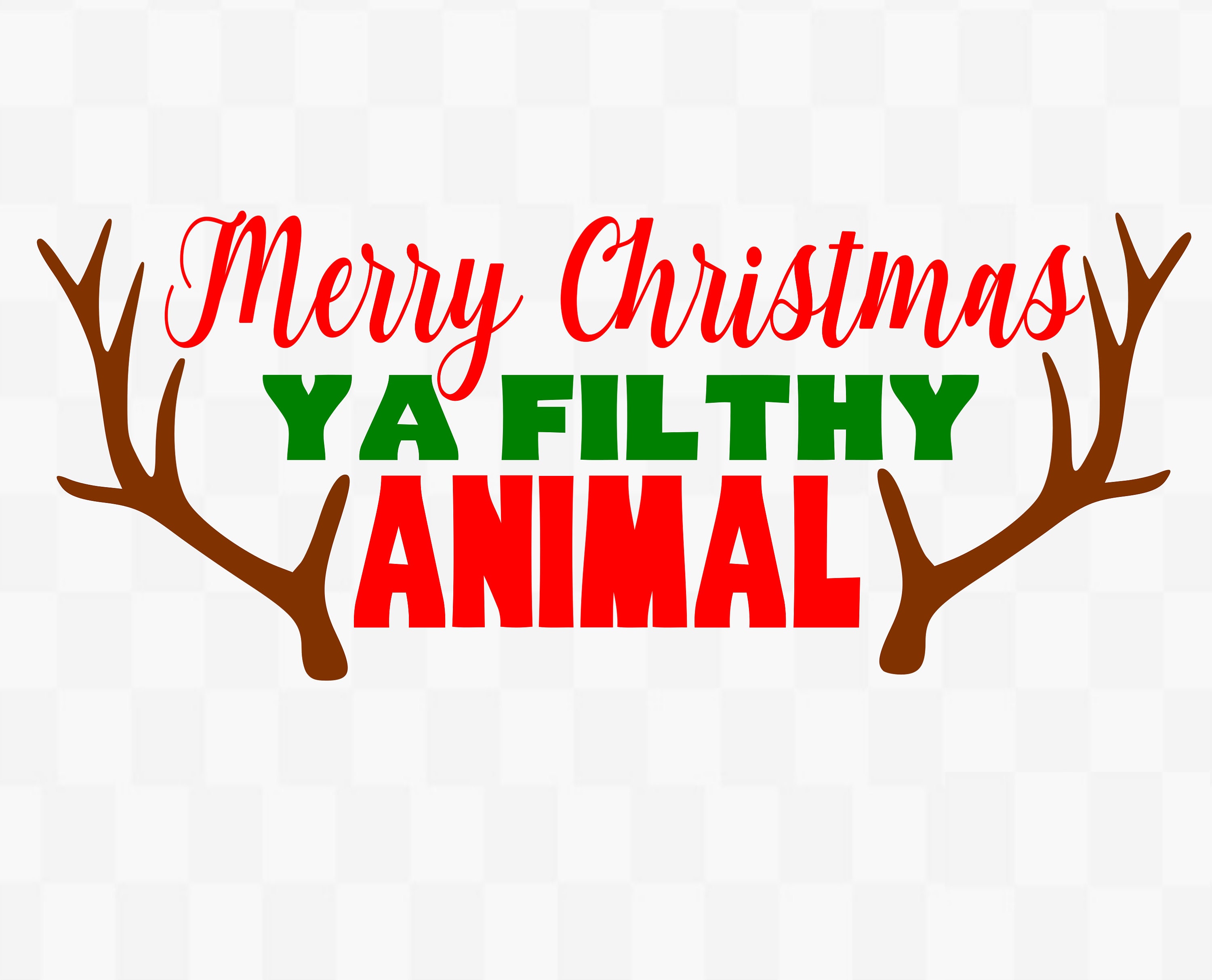 Download Merry Christmas Ya Filthy Animal SVG Christmas Sayings SVG | Etsy