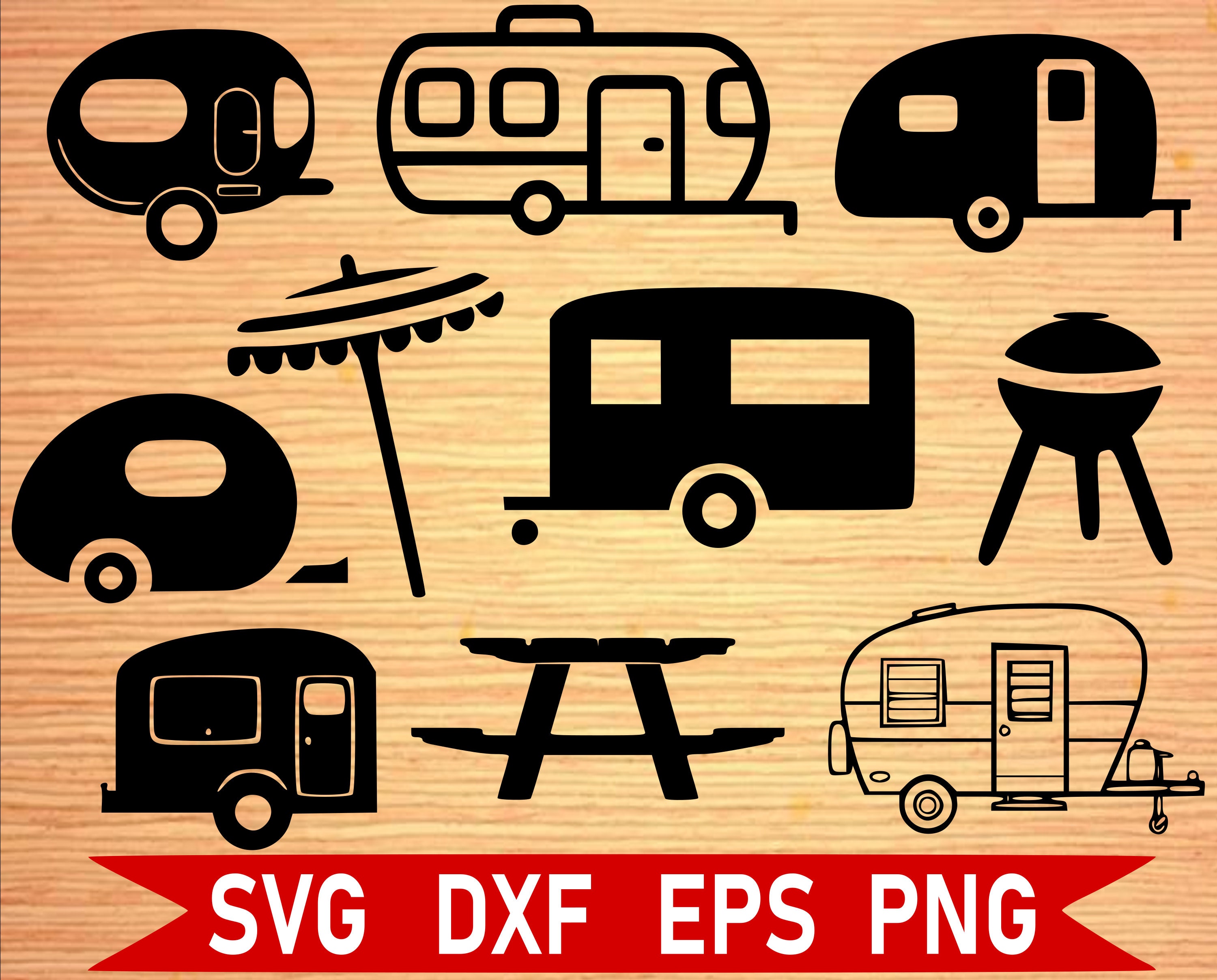Download Camper SVG Bundle RV svg Motor home svg Trailor svg | Etsy