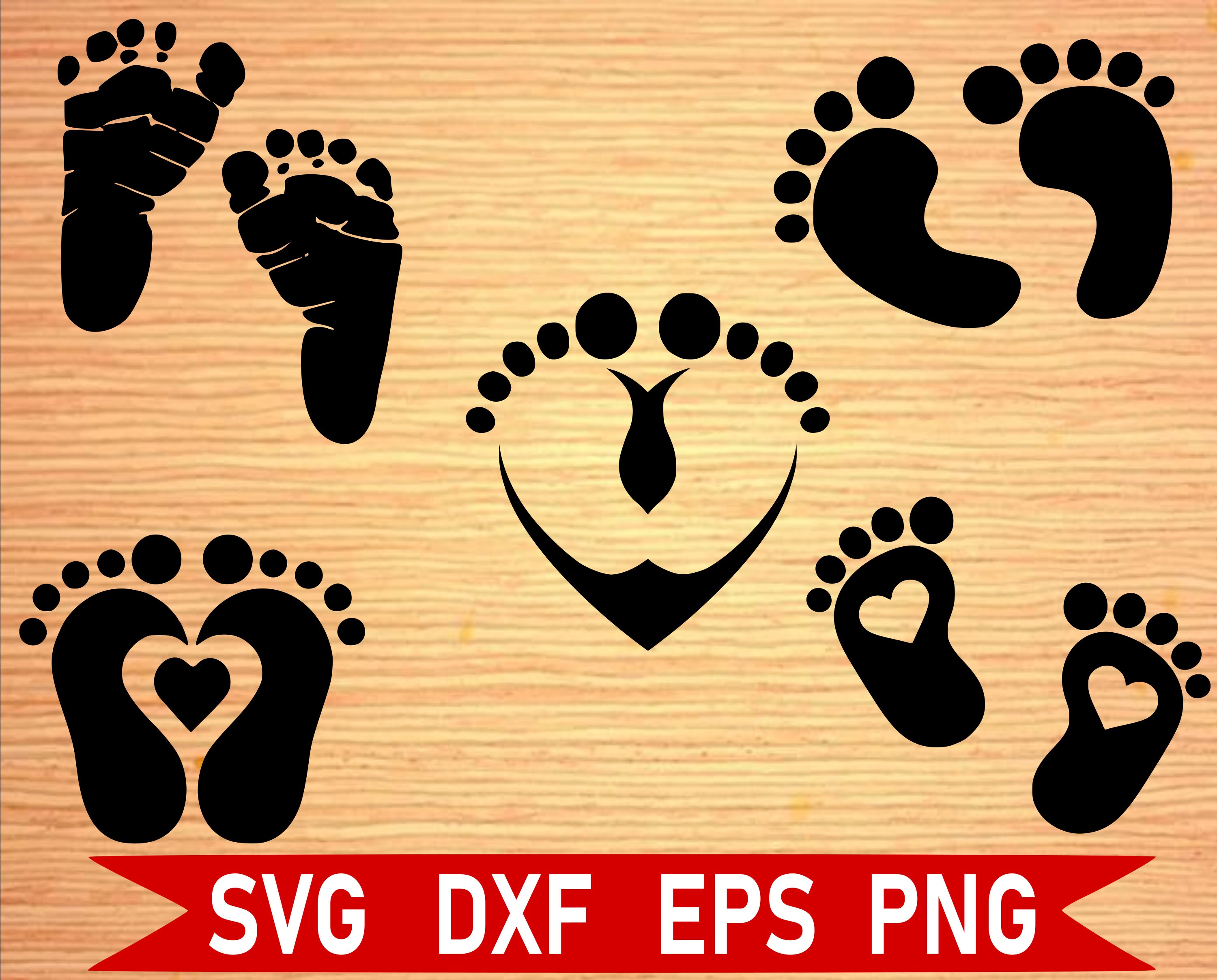 Download Babt Feet SVG Bundle Baby Foot svg baby feet clipart | Etsy