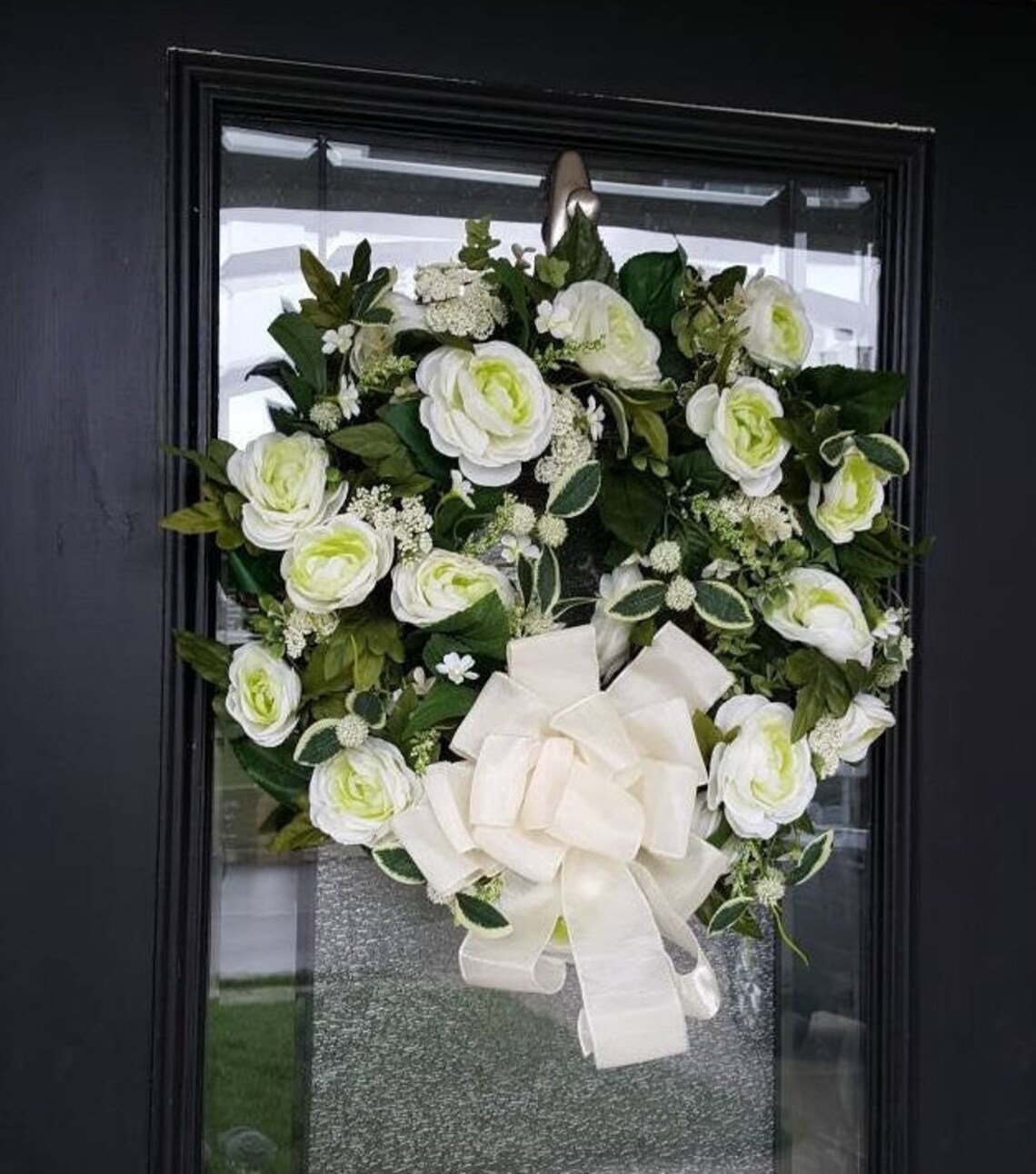 Sympathy and Memorial Wreath Everyday Wreath for Door | Etsy