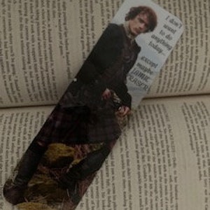 Outlander TV Serie - Lesezeichen - Ich will heute garnichts machen außer vielleicht Jamie Fraser - Lustiger Spruch