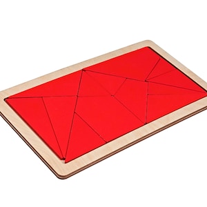 Stomachion or Ostomachion Archimedes Puzzle toy, Wooden Puzzle game, Tangram Puzzle, Wooden Puzzle for kids, Montessori toy, Educational Toy