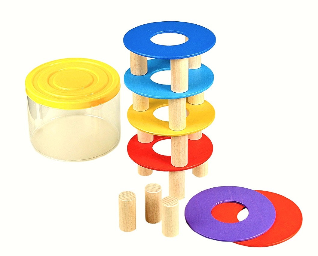 Wooden Balance Toy, Montessori Toy, Stacking Toy, Balancing Toy for Kids, Wooden Educational Toy