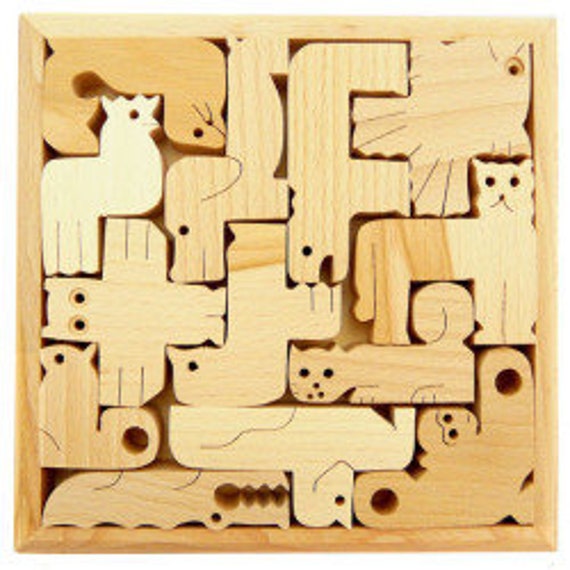 wooden animal puzzle