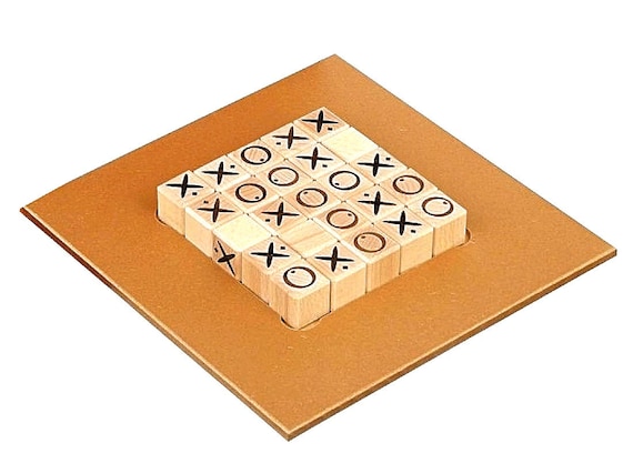 Xoxo/tic Tac Toe Game Strategy Wooden Board Game Vintage -  Denmark