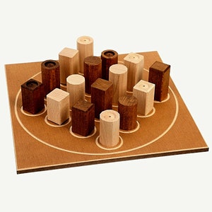 Juego en cuarto, Juego de cuatro en fila, Juego de estrategia, Juego de viaje, Juego de lógica, Juego educativo, Rompecabezas Montessori, Juegos de acertijos, juego de madera