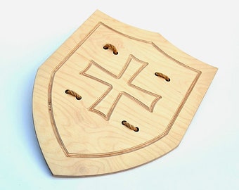 Wooden Knights Templar shield, Crusader sword and shield toy, English knight's shield medieval toy, Medieval Shield, Customized Sword&Shield