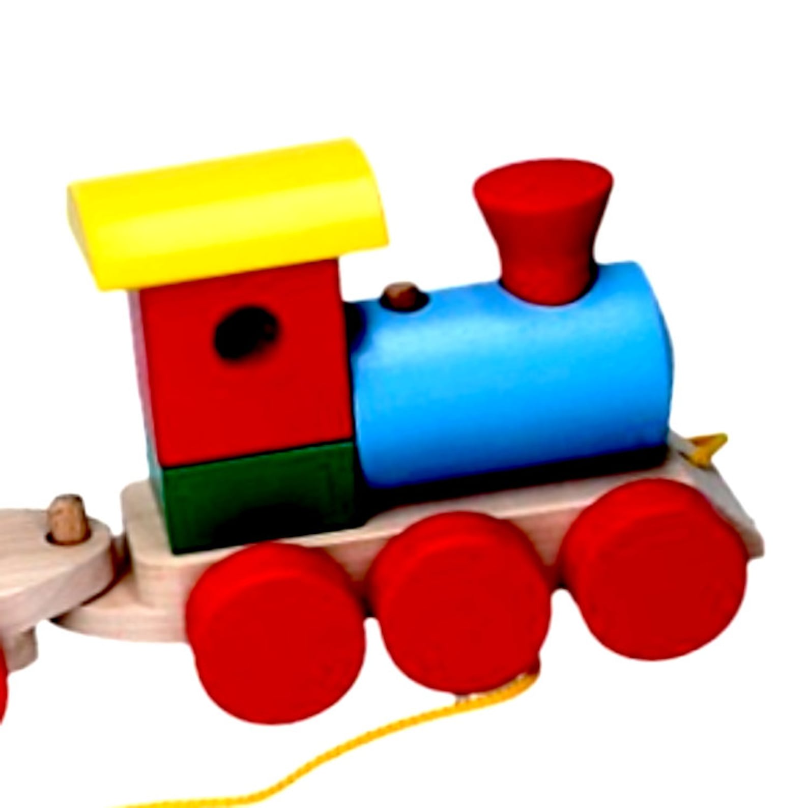Wooden Train Pull Toy 3 Train 4 Set Steam Toy Etsy