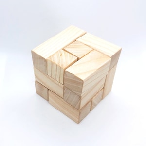 Soma Cube Puzzle, Rompecabezas de madera 3d, Rompecabezas de cubo de madera, Rompecabezas educativo, Juguete de madera, Rompecabezas de madera, Juguete Montessori, Enigmas