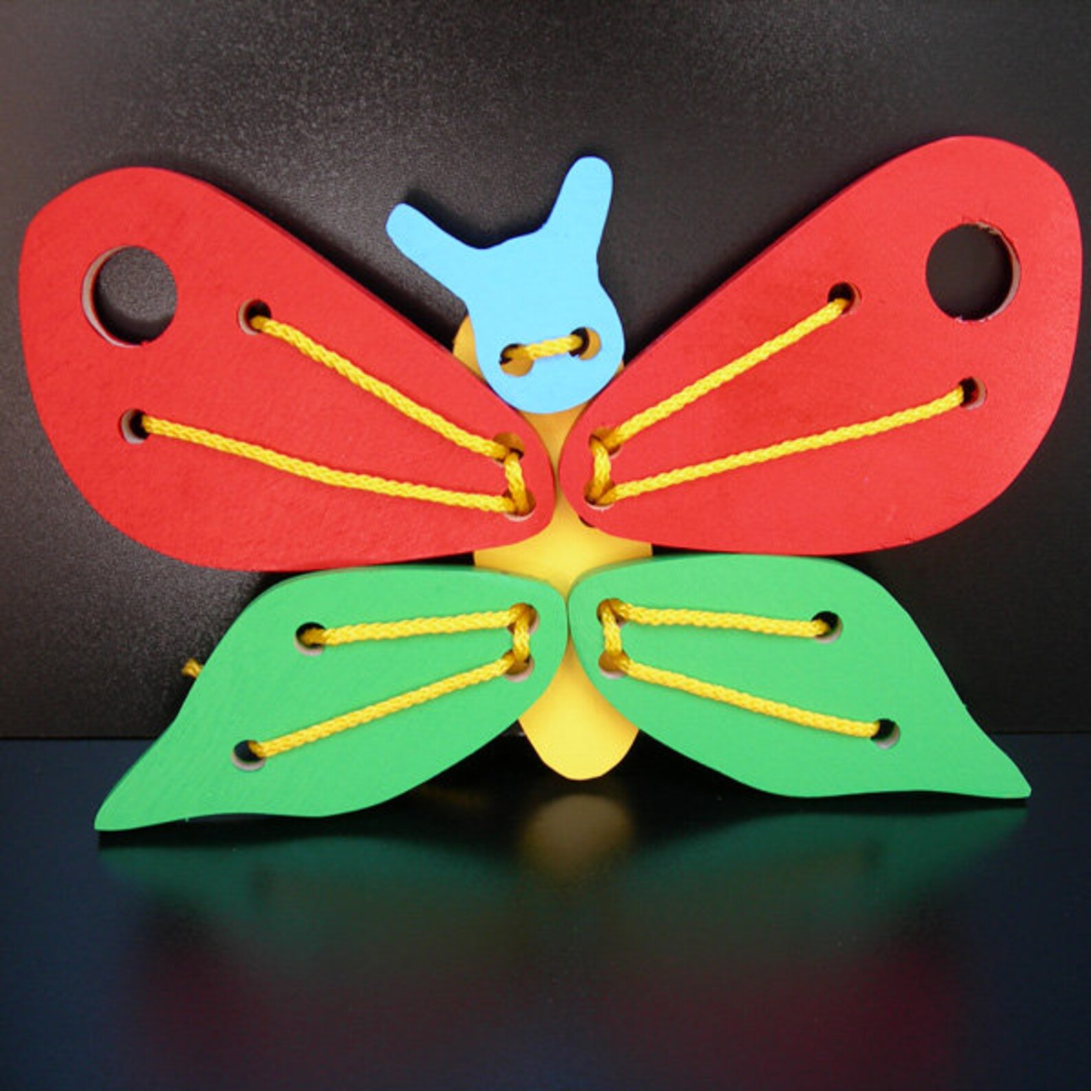 Wooden Lacing Butterfly Toy, Butterfly Toy, Fine Motor Skills, Montessori Toys, Educational