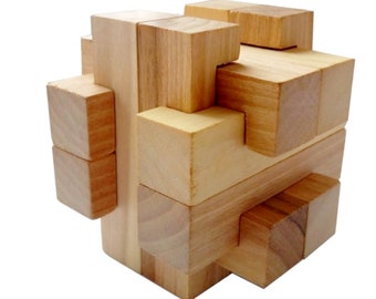 3D Puzzle Cross, 12 Piece Burr, rompecabezas de madera 3D, Burr Puzzle,  rompecabezas de madera, rompecabezas, 3Dpuzzle, Juego mental, Juego  educativo