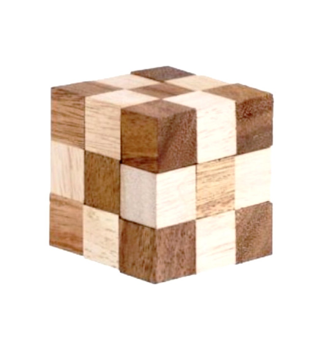 Observatorio personalizado Señuelo Snake Cube Puzzle 3D Puzzle 3D Wooden Brain Teaser Puzzle - Etsy