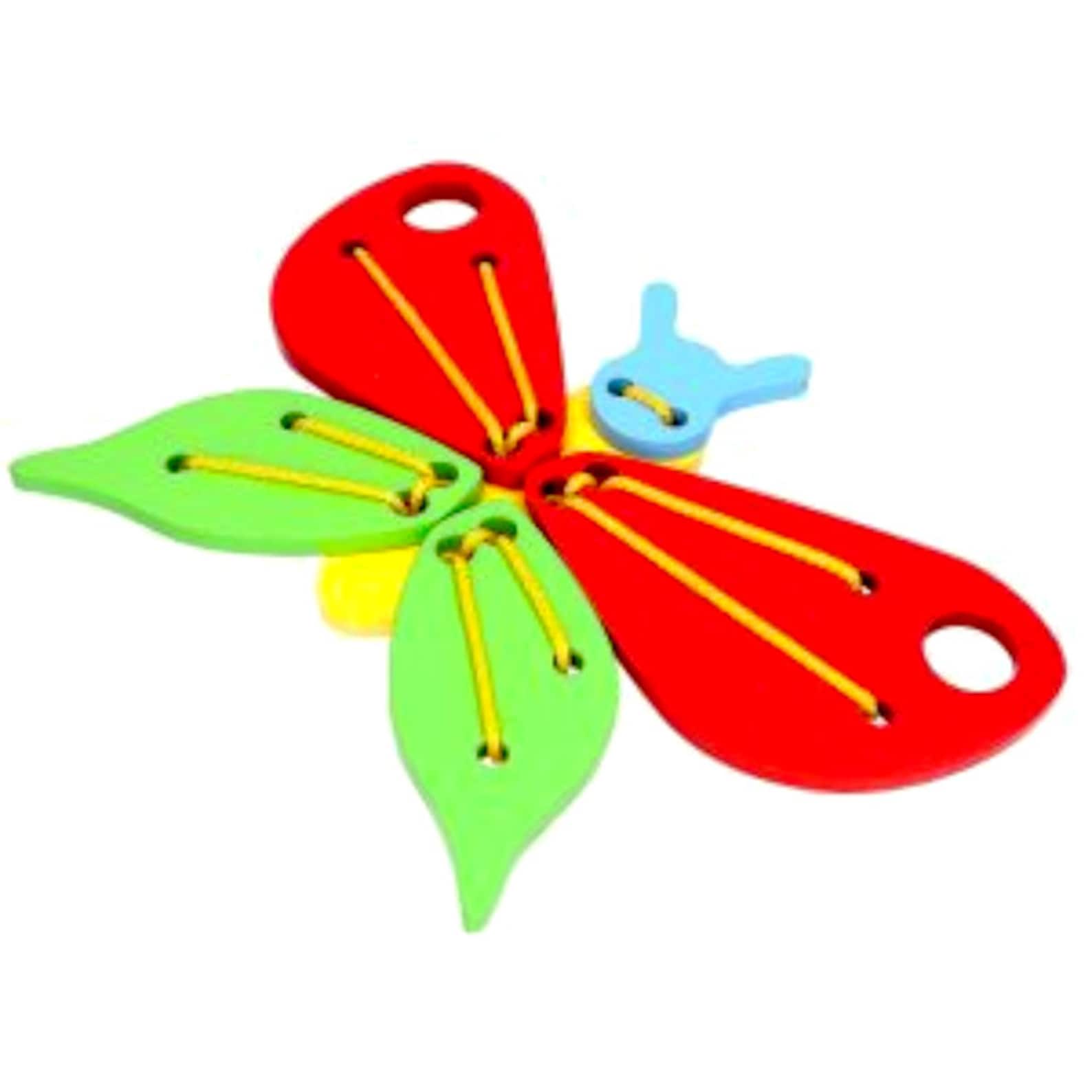 Wooden Lacing Butterfly Toy, Butterfly Toy, Fine Motor Skills, Montessori Toys, Educational