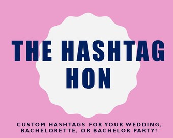 wedding hashtag generator etsy