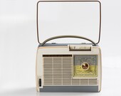 Vintage French Portable radio Radiola model RA392T 1960s