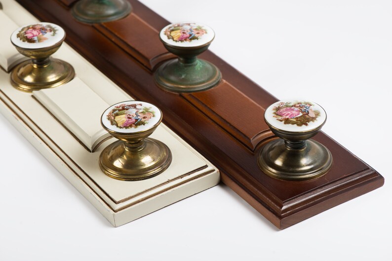 Door Knob Coat Rack Vintage Wall Hanger Etsy
