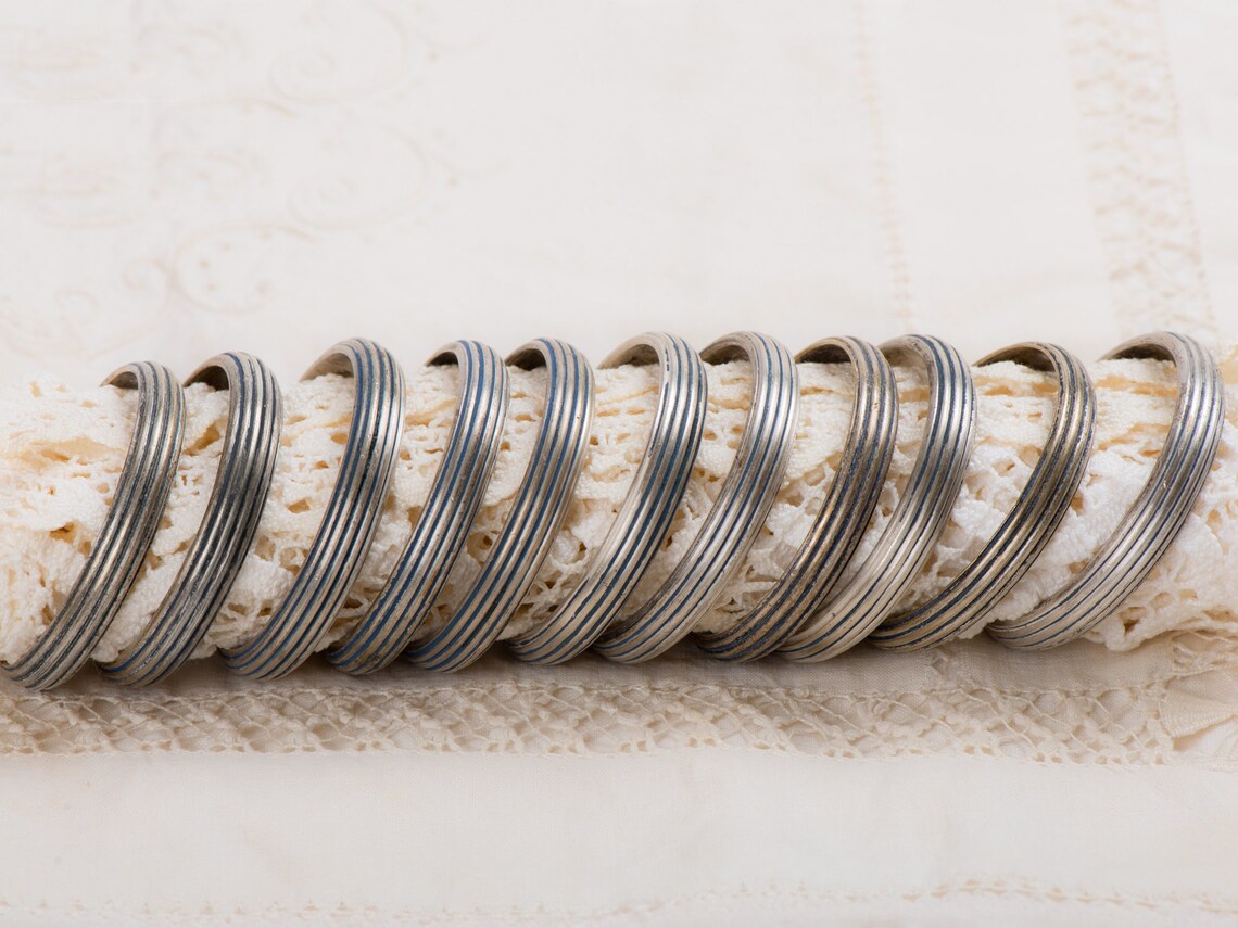 Silver Plated Solid Brass Curtain Rings Without Clips / Eyes Etsy