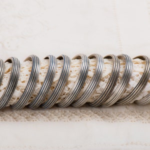 Silver Plated Solid Brass Curtain Rings without clips / eyes for Weighted Curtain, Set of 11