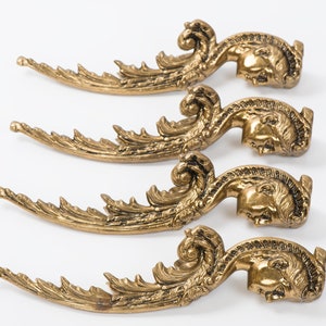 Vintage brass coffee table legs Set of 4
