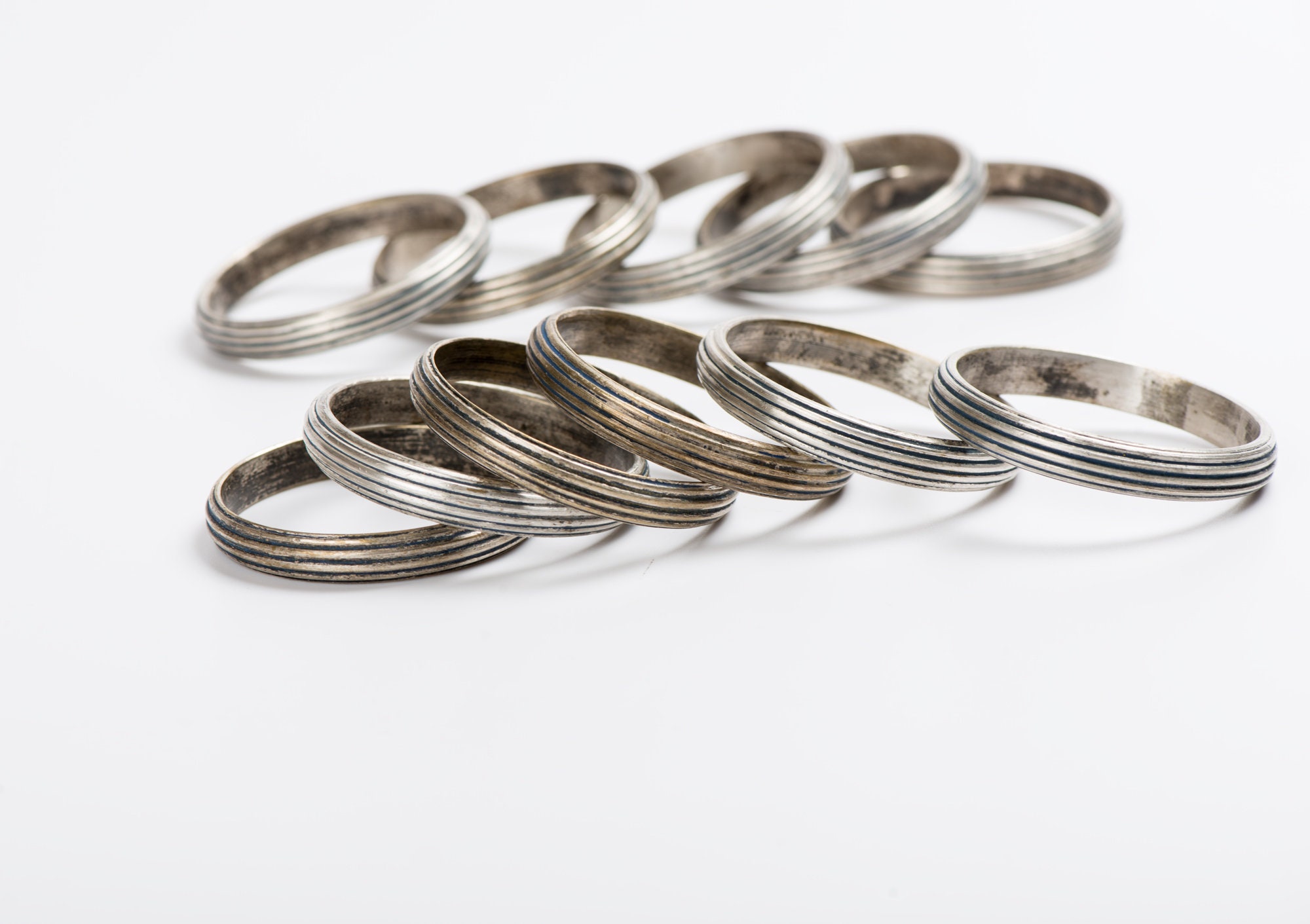 Silver Plated Solid Brass Curtain Rings Without Clips / Eyes Etsy