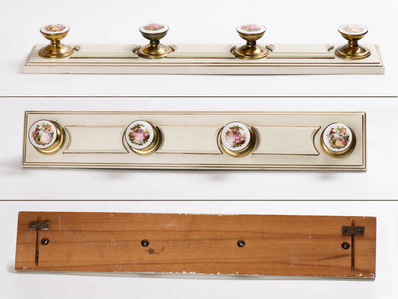 Door Knob Coat Rack Vintage Wall Hanger Etsy