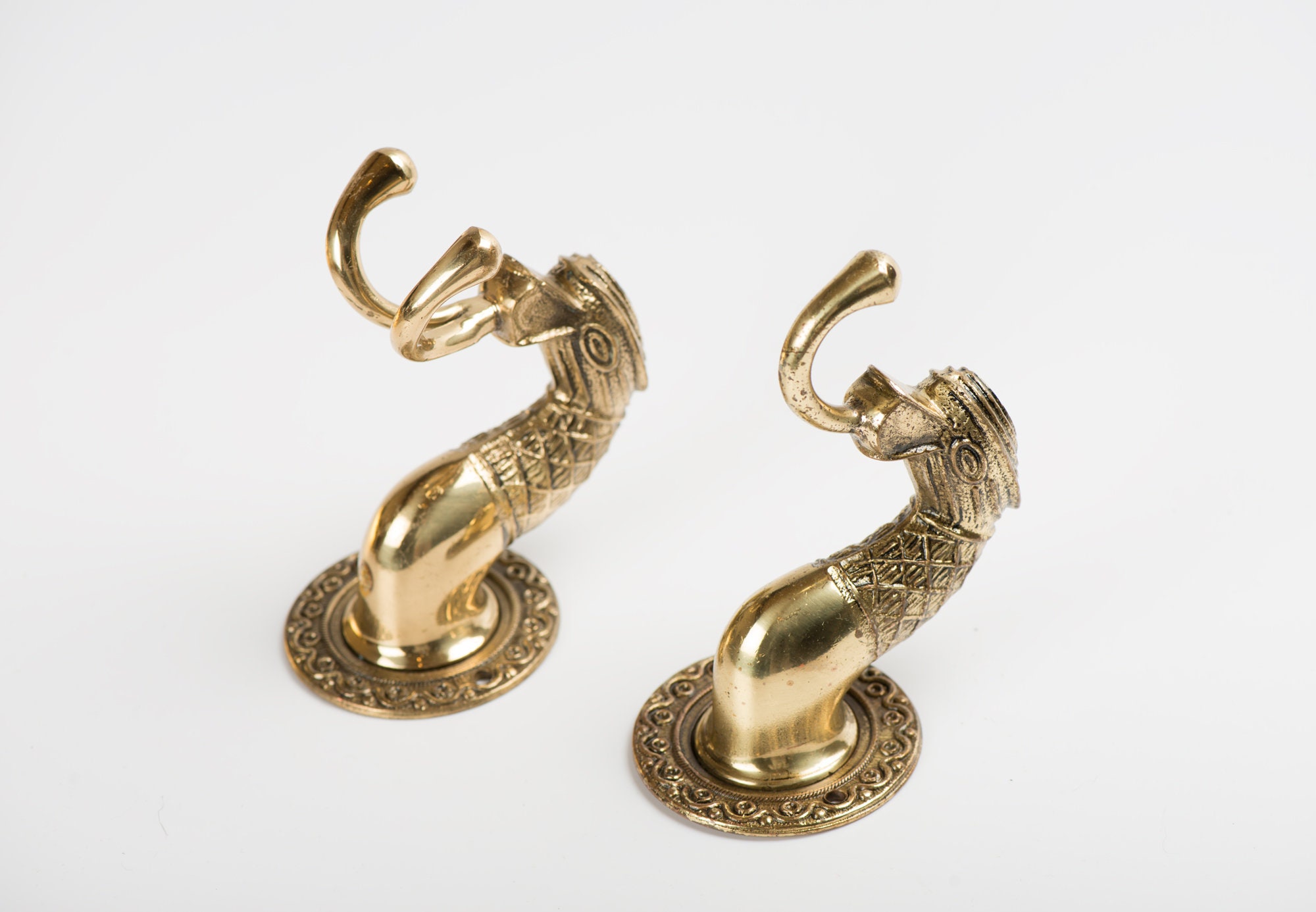 Brass Bird Bathroom Accessories Set 4 Vintage Bathroom Etsy