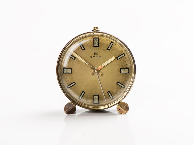 Huisdecoratie Klokken Vintage Swiss Mechanical Alarm Clock Cyma