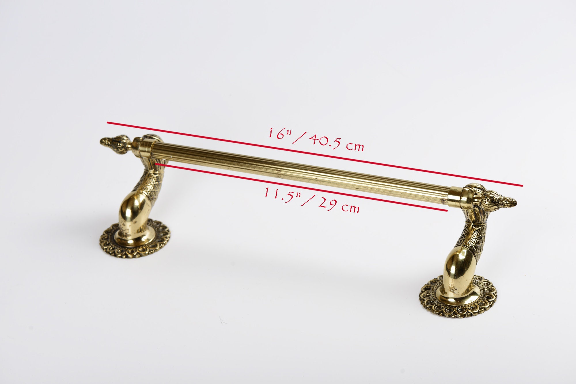 Brass Bird Bathroom Accessories Set 4 Vintage Bathroom Etsy