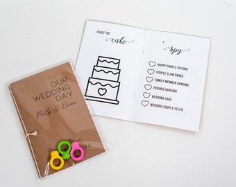 Personalized Kids Wedding Activity Kit: Coloring Book & Ring Crayons