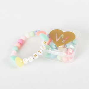 DIY Stretchy Bracelets Kits - Custom Valentines Friendship Bracelet - Valentines Day Classroom Gifts